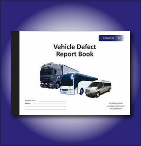Vehicle defect Maintenance report book